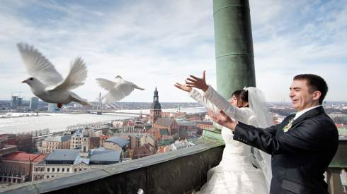 Kāzu foto izbraukumā